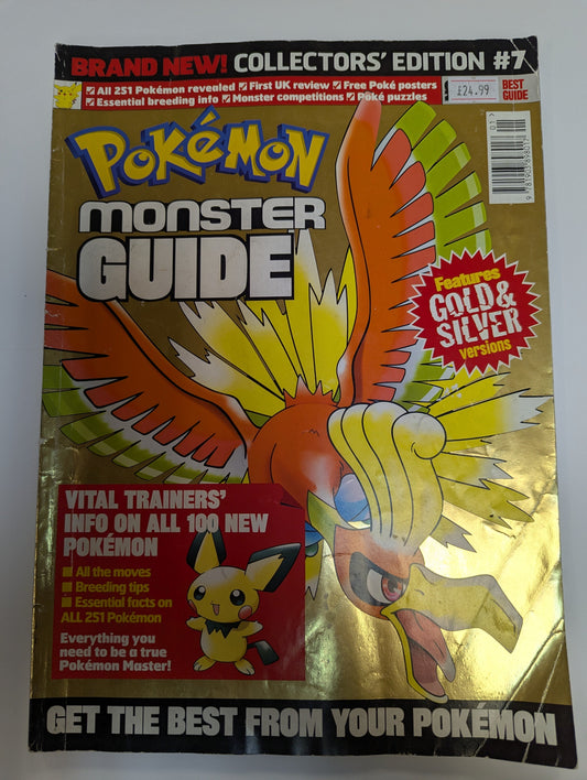 Pokemon Monster Guide Collectors Edition Gold & Silver Version